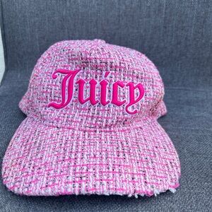 Juicy Couture Pink Tweed Cap